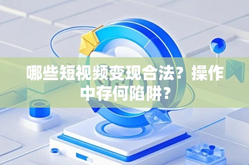 哪些短视频变现合法？操作中存何陷阱？